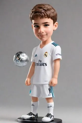 Niño 10 años sonriente, logotipo , funko , base metal, real Madrid "Joel",3d figure,bale,real madrid,figurine,ronaldo,soccer player,game figure,charles leclerc,mohnfigur,müller,miniature figure,cristi