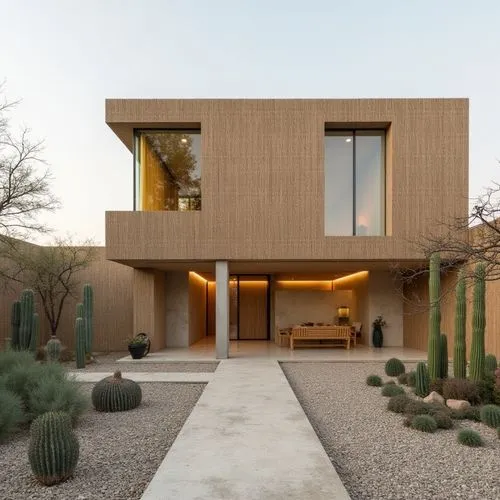  ,a modern home with cactus and a pathway,dunes house,mid century house,modern house,breuer,exposed concrete,ruhl house,cubic house,silverleaf,tucson,modern architecture