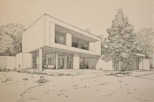 Architecture Drawing
,a drawing of a house in the winter snow,house drawing,revit,sketchup,neutra,unbuilt,renderings,eisenman,garden elevation,tonelson,lasdun,Illustration,Children,Children 05