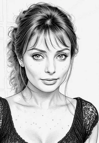 sophia loren,the girl is wearing a let while her hair is blowing in the wind,imbruglia,googoosh,coreldraw,eyes line art,scherfig,rotoscoped,comic halftone woman,dessin,dessins,lysacek,dilek,anousheh,z