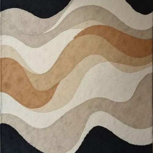 abstract beige and black rug, home staging,ikea style,a beige rug with a black background,terrazzo,whirlpool pattern,marble pattern,kimono fabric,wave pattern,brown fabric,rugs,geological,floor tile,f