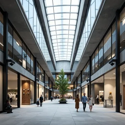 Minimalism Style Shopping Centers Building Design Ideas