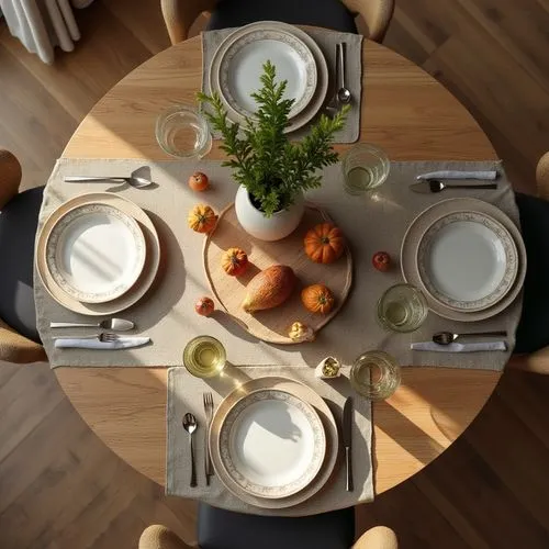 exclusive tableware,home staging
,a table is set with plates and place settings,dinnerware,holiday table,thanksgiving table,place setting,dining table,set table,tableware,table setting,food table,brea
