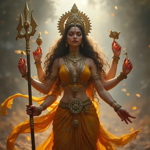 goddess durga ,a woman dressed as a princess holding two wands,navaratri,durga,mahishasura,apsara,navarathri,puja,dhyana,draupadi,kamadeva,amaradeva,vimalamitra,matangi,ardhanarishvara,jaya,padmaja,re