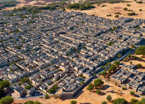 32k photo-realistic, high-definition, HQ resolution, super-HD perfect Design wallpaper, Desert-Integrated and Advanced Designs, Self-Sustaining Desert City (Karnak Temple, Egypt): A futuristic city de