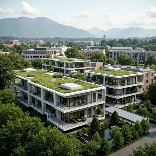 Warehouse Green Architecture Style Design Ideas