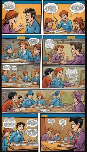 Determine the solution of 7 multiplied by 3.,comic speech bubbles,comic bubbles,speech bubbles,comicave,cafeteria,comic paper,speech balloons,comic book bubble,comics,gnomes at table,comic book,comic 