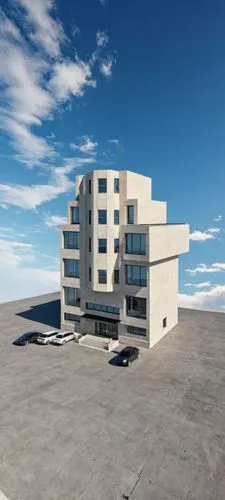 An ultra-realistic, photorealistic architectural visualization of the exact multi-story residential-commercial building shown in image_0.png. The scene is rendered in crisp, high-definition (8k resolu