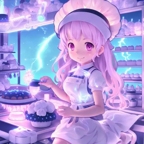 bakery,patchouli,confectioner,chocolatier,cooking chocolate,pastry shop,chef,star kitchen,cake shop,waitress,chef's uniform,kitchen shop,baking,girl in the kitchen,doll kitchen,cookery,pastry chef,pât