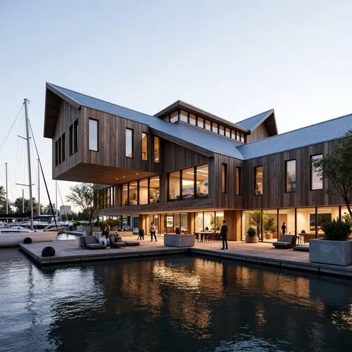 Boathouse Constructivism Style Architecture Design Ideas