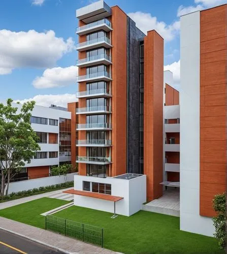 Architecture Design,two buildings with some grass in front,new housing development,multifamily,apartment building,modern architecture,multistory,residential building,maisonettes,apartment buildings,ap