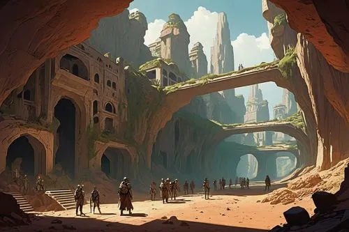  Game Scene, Wild angle view,ancient city,guards of the canyon,theed,caverns,khandaq,caves,hall of the fallen,monastery,undercity,labyrinthian,cavernosa,citadel,erebor,cavern,futuristic landscape,trav