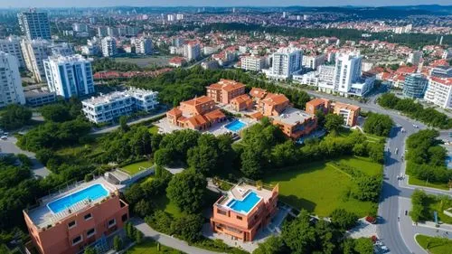 A modern city with all very complete urban facilities refers to a city that is well-equipped with advanced infrastructure and amenities to cater to the needs of its residents. This includes features l