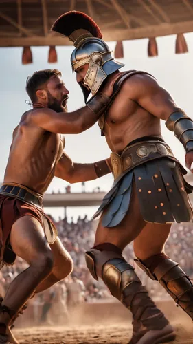 gladiator fight, stadion in background,gladiators,sparta,gladiator,cent,rome 2,greco-roman wrestling,lethwei,spartan,mesoamerican ballgame,warrior east,roman history,pankration,romans,biblical narrati
