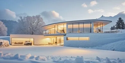 a very snowy setting and background in winter ,a house on a snowy hillside lit up with lights,winter house,snow roof,snow shelter,snowhotel,snow house,beautiful home,house in mountains,house in the mo