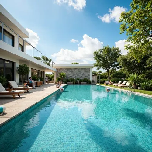 Swimming Pool Expressionism Style Building Architecture Design Ideas