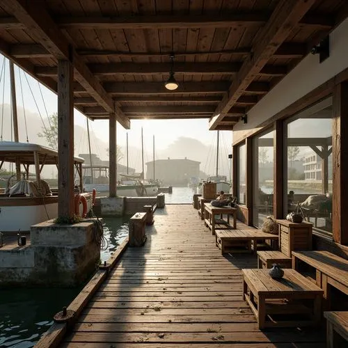 Boathouse Brutalism Style Coastal Building Architecture Design Ideas