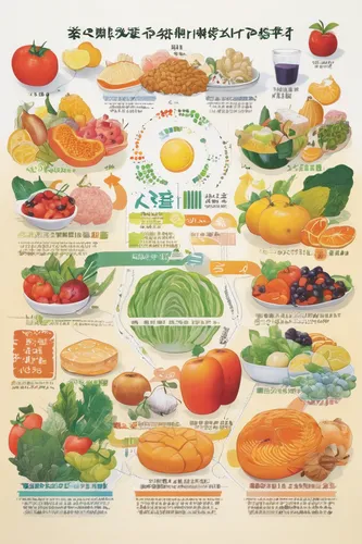 Illustrate the role of enzymes in the digestion of different food groups.,fruits and vegetables,fruit vegetables,foods,food collage,citrus food,produce,kawaii vegetables,vegetables,placemat,healthy me