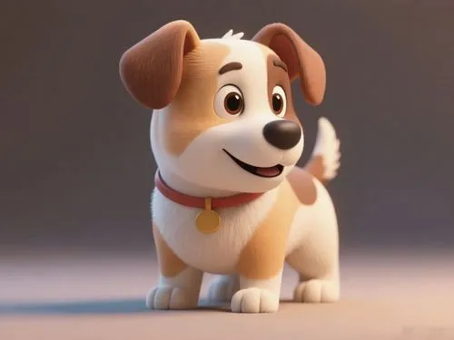 把图中狗狗头换成往右看,the dog from the animated movie, rubble is shown,cute cartoon character,cute puppy,toy dog,beagle,puppy,dog,cartoon animal,pip,corgi,pup,dog look,woof,wag,bolt,cheerful dog,buster,characte