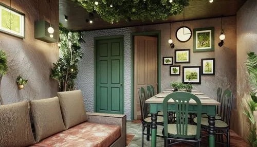 there is a couch and table in the living room,hallway space,entryway,interior decoration,interior decor,watercolor tea shop,hallway,interior design,entryways,home corner,an apartment,dandelion hall,ha