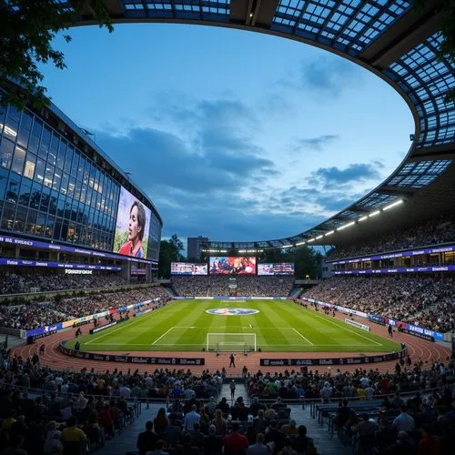 International Style Soccer Stadium Architecture Design Ideas
