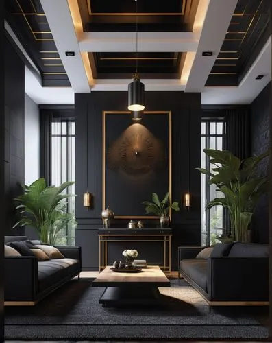 BLACK THEME ROOM, BLACK WALLS AND BLACK COACH,dark cabinetry,interior design,modern decor,interiors,interior decoration,dark cabinets,interior modern design,livingroom,contemporary decor,interior deco