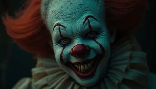 dark random scene from horror movie,scary clown,town,circus,an evil clown from it's own movie in the sewer,scary clown,creepy clown,horror clown,pennywise,klowns,clown