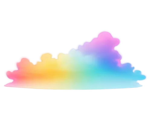 Free rainbow, vibrant colors, gradient effect, soft focus, misty atmosphere, floating clouds, abstract composition, whimsical theme, pastel tone, 3D rendering, transparent background, panoramic view, 