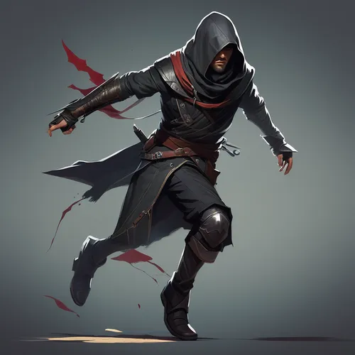 assassin,assassins,hooded man,grimm reaper,scythe,dagger,throwing knife,grim reaper,game illustration,swordsman,the wanderer,bandit theft,templar,red hood,male mask killer,reaper,awesome arrow,scorpio