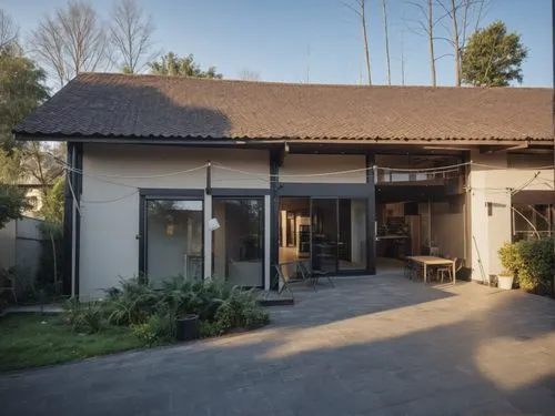 1building,an outdoor patio and patio furniture are in front of a house,stellenbosch,mid century house,bendemeer estates,modern house,vilakazi,wilmsmeyer