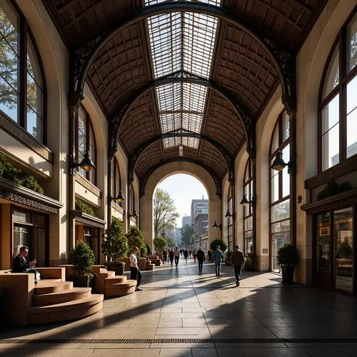 Art Nouveau Style Tram Station Architecture Design Ideas