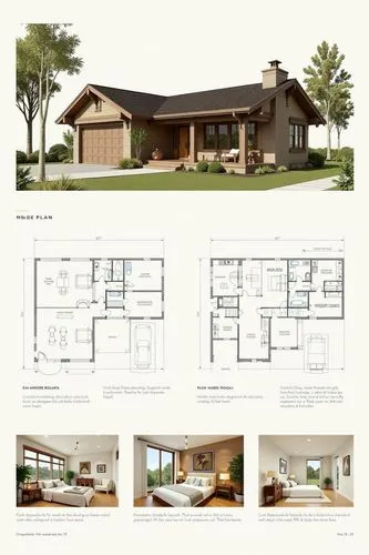 A professional architectural presentation board with a Pure background and a clean, minimalist design layout. The board includes:

Top Section: On the top left, a photorealistic render of a contempora