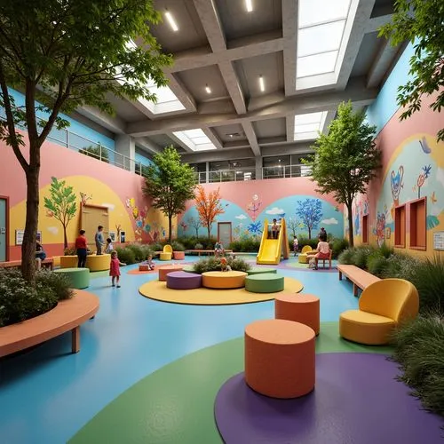 Kindergarten Regionalism Style Steel-Framed Design Ideas
