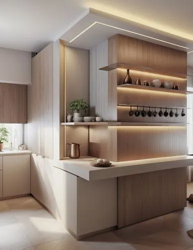 a kitchen scene is shown with white cabinets,modern kitchen interior,kitchen design,modern kitchen,modern minimalist kitchen,kitchen interior,kitchens