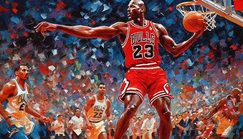 The highly anticipated return of Michael Jordan,michael jordan,air jordan,jordan,bulls,young goat,oil painting on canvas,kareem,king david,the fan's background,butler,basketball player,jordan shoes,ha