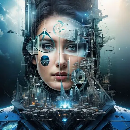 futuristic collage photography, extreme details, highly detailed, 8k, intricate, cinematic lighting, realism pushed to extreme, fine texture, photorealistic, High quality, trending on art station, int
