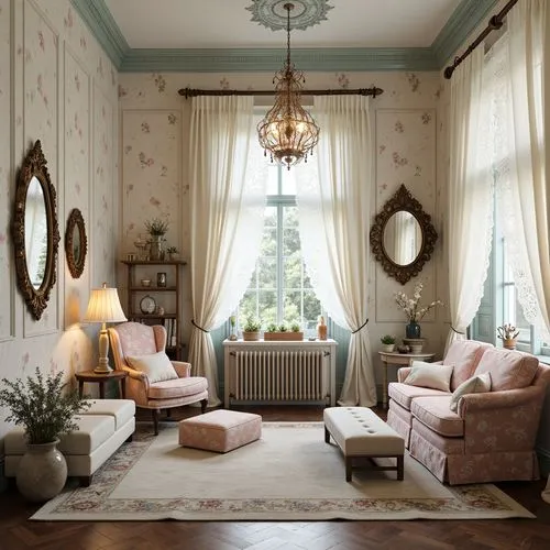 Kids' Room Shabby-Chic Style Interior Design Ideas