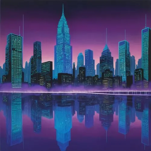 Futuristic sci-fi cover, AI-generated goosebumps effect, shimmering metallic material, intricate circuitry pattern, neon-lit cityscape at dusk, towering skyscrapers in the background, holographic proj