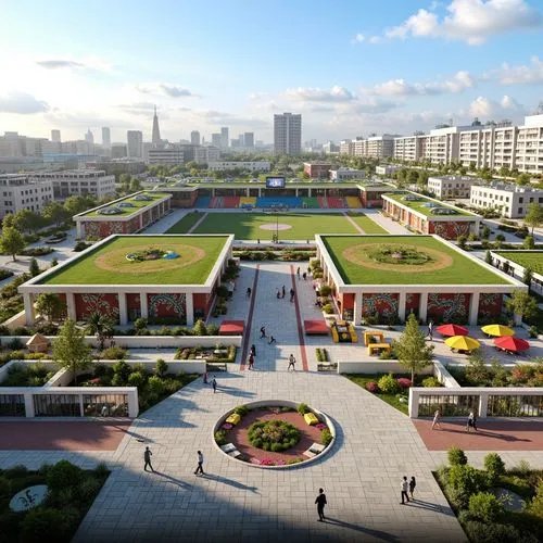 Stadiums Social Housing Style Architecture Design Ideas