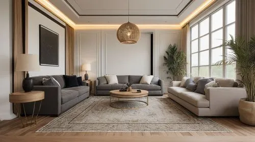 **Modern Living Room Prompt (English – for PromeAI)**

Design a luxurious contemporary modern living room with a clean, elegant, and minimalist aesthetic. Create a spacious and open layout featuring p