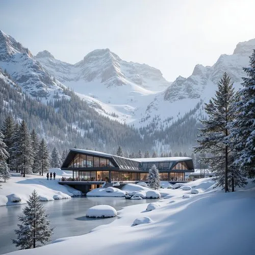 Ski Center Modernism Style Architecture Design Ideas