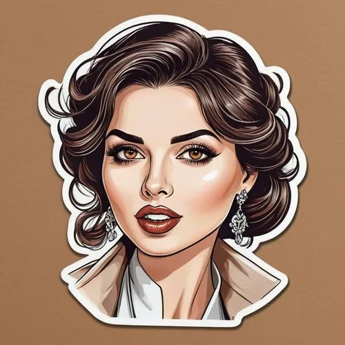 vector illustration,retro 1950's clip art,fashion vector,rockabella,vector art,vector graphic,retro woman,kim,clipart sticker,sofia,audrey,dribbble,marilyn,coffee icons,blogger icon,marina,linkedin icon,candela,vector girl,retro pin up girl,Unique,Design,Sticker