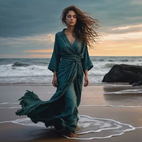 bergersen,maryan,the wind from the sea,girl on the dune,aditi rao hydari,girl in a long dress,Conceptual Art,Fantasy,Fantasy 32