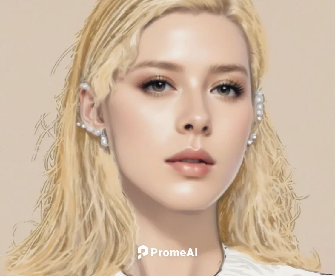 Digital drawing of a blonde girl,fashion vector,portrait background,jena,portrait of christi,digital painting,custom portrait,vector art,rose png,digital art,girl-in-pop-art,png transparent,earrings,m