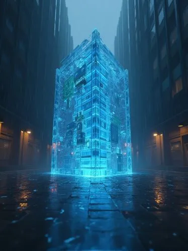 water cube,water wall,glass building,cube sea,glass blocks,cube background