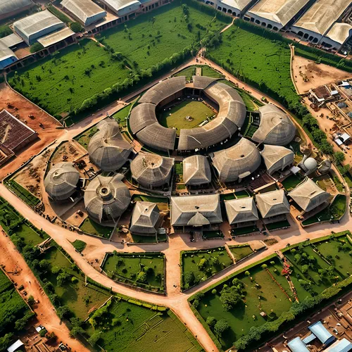 national old artefacts center, Nigeria with total build-up area of 23000sqm and a plan size of 150 meters by 100 meters, with its elevation depicting Nigeria cultural heritage.,benin,ghana ghs,lalibel