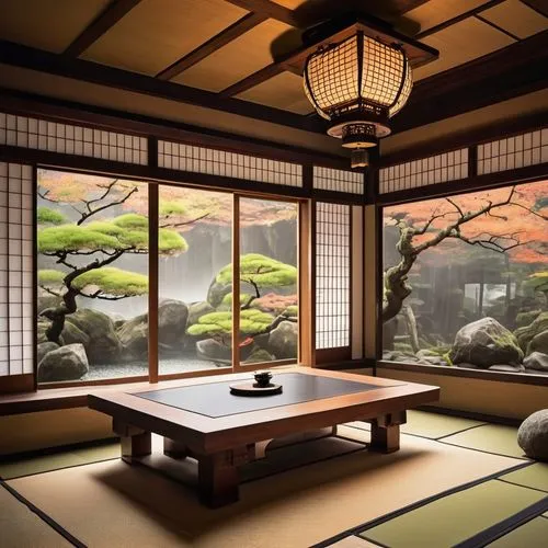 japanese-style room,ryokan,dojo,japanese zen garden,tatami,ryokans,tea ceremony,zen garden,teahouse,japanese art,teahouses,japanese background,onsen,japanese garden ornament,background with stones,heian,chanoyu,cartoon video game background,shoin,poolroom,Conceptual Art,Fantasy,Fantasy 25