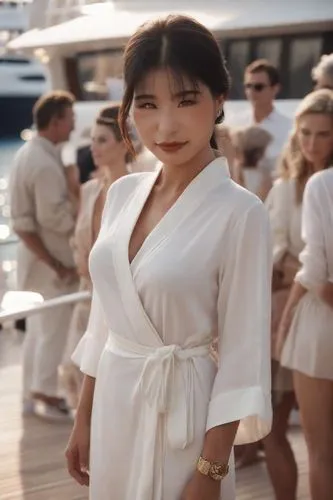 on a yacht,yachtswoman,tropez,dua lipa,cannes,gabbana,yachting,yacht,kourtney,kim,white dress,kylie,capri,kimmy,kendall,jenner,easycruise,girl on the boat,qipao,yachts,Photography,Cinematic