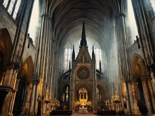 main organ,koln,cologne cathedral,transept,cologne panorama,markale,interior view,cologne,ulm minster,the interior,the cathedral,nidaros cathedral,duomo,interior,cathedral,stephansdom,altar,presbytery,nave,minster,Illustration,Realistic Fantasy,Realistic Fantasy 09