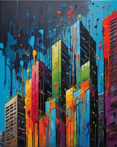 colorful city,cityscapes,cityscape,nielly,city scape,abstract painting,megacities,megapolis,abstract corporate,skyscrapers,metropolises,pacitti,graffiti art,cities,city cities,urbanworld,city blocks,metropolis,experimenter,city skyline,Conceptual Art,Graffiti Art,Graffiti Art 08